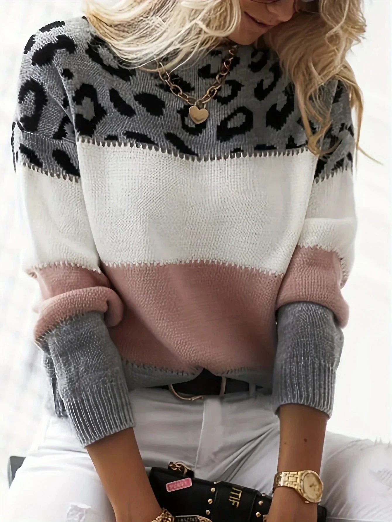 Mirel | Pull Léopard Élégant
