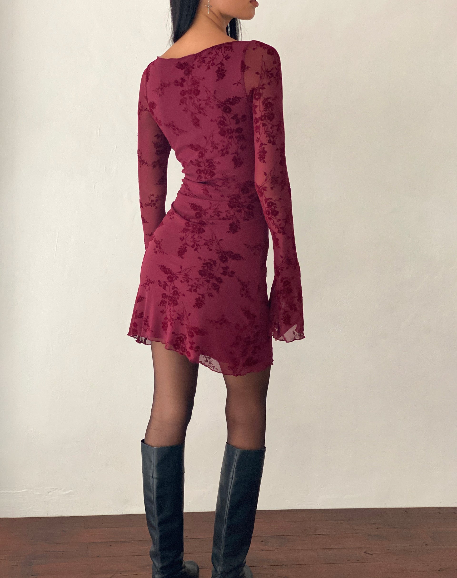 Sevila | Robe Manches Longues Fleurie