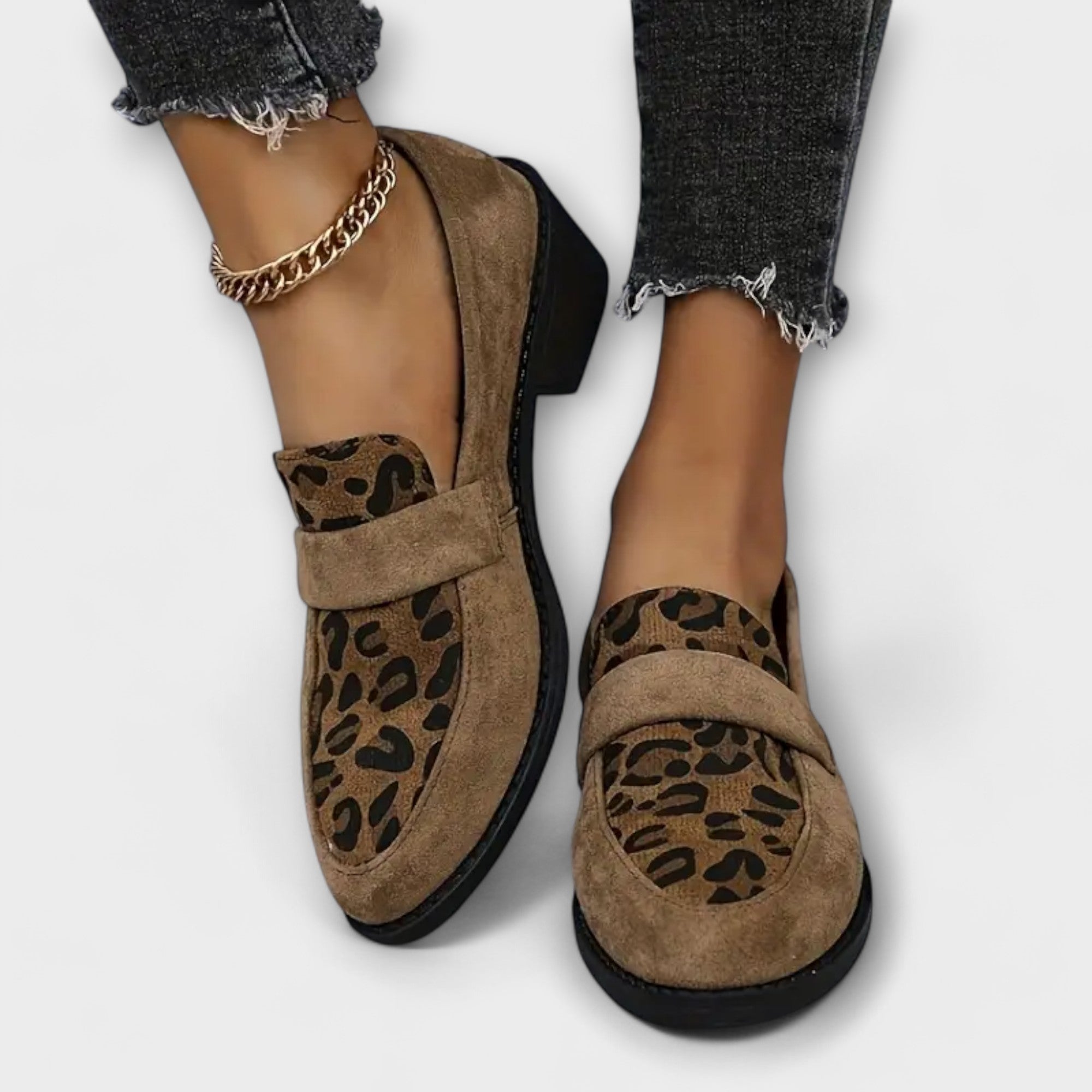 Isaure - Chaussures élégantes pour femmes à imprimé léopard