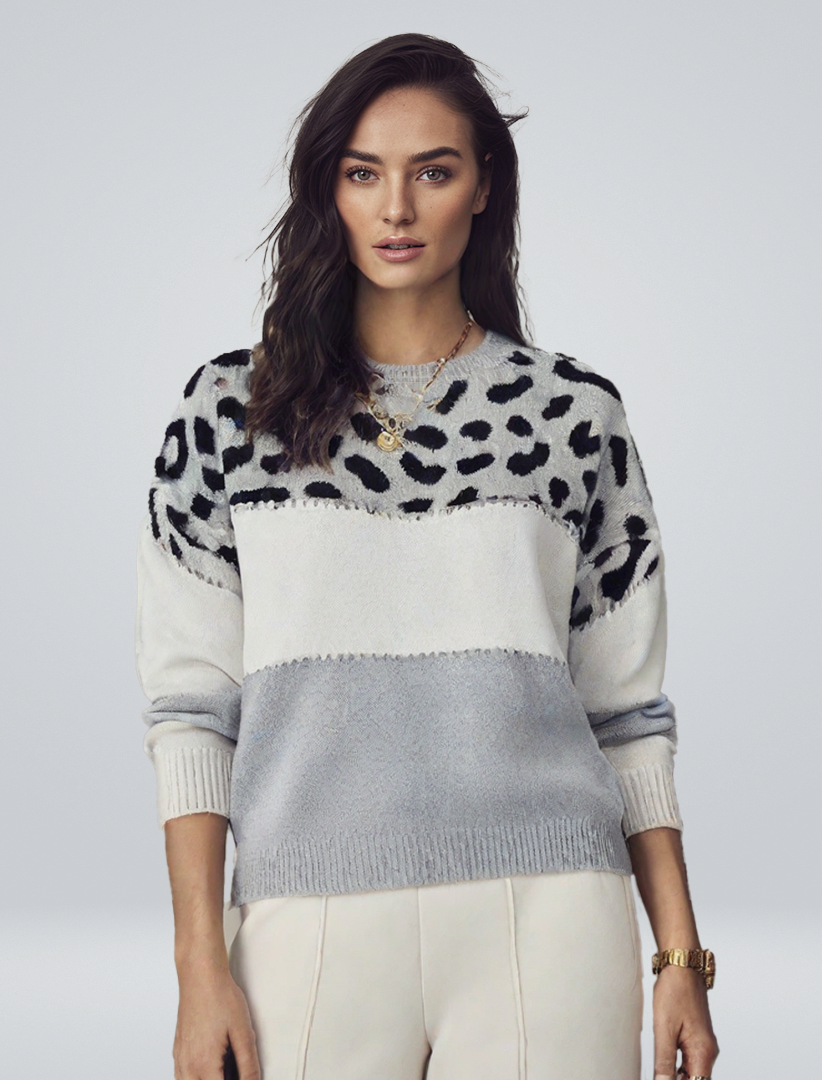 Mirel | Pull Léopard Élégant
