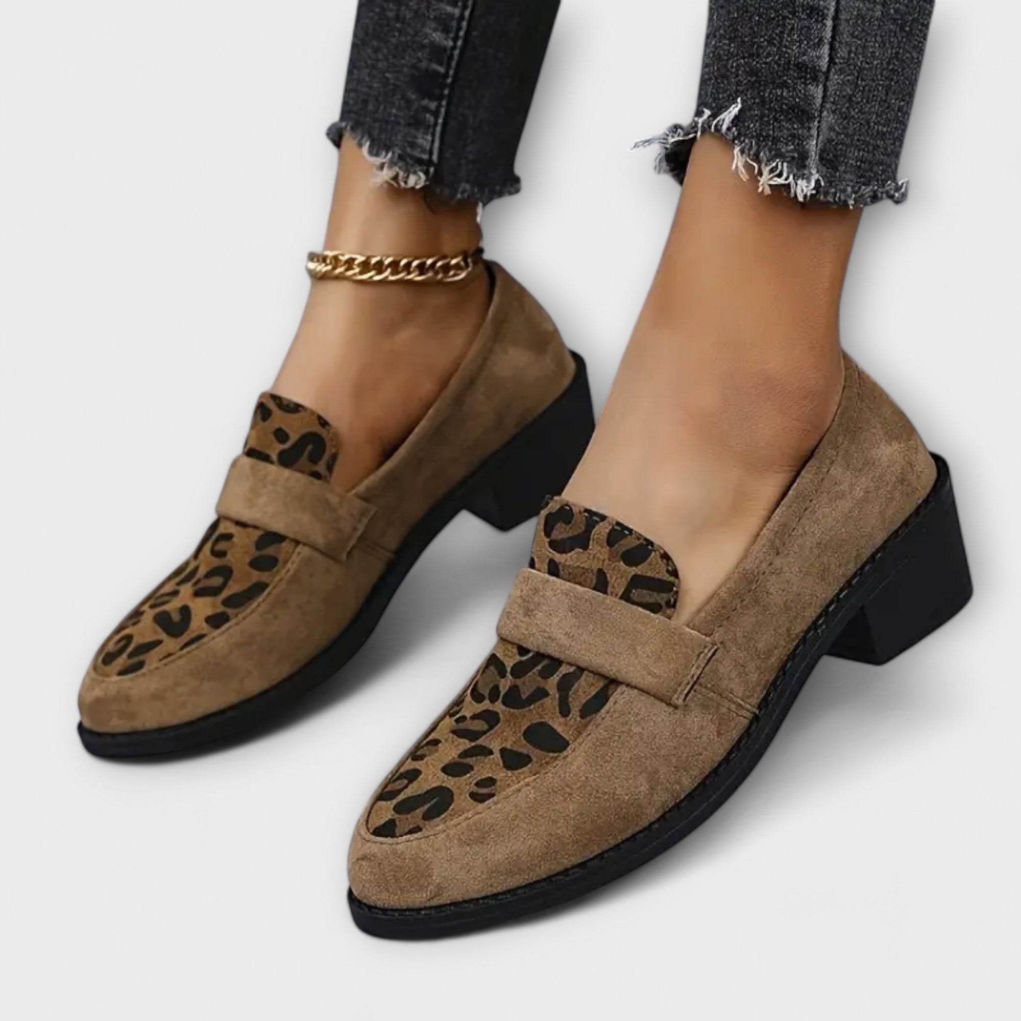 Isaure - Chaussures élégantes pour femmes à imprimé léopard
