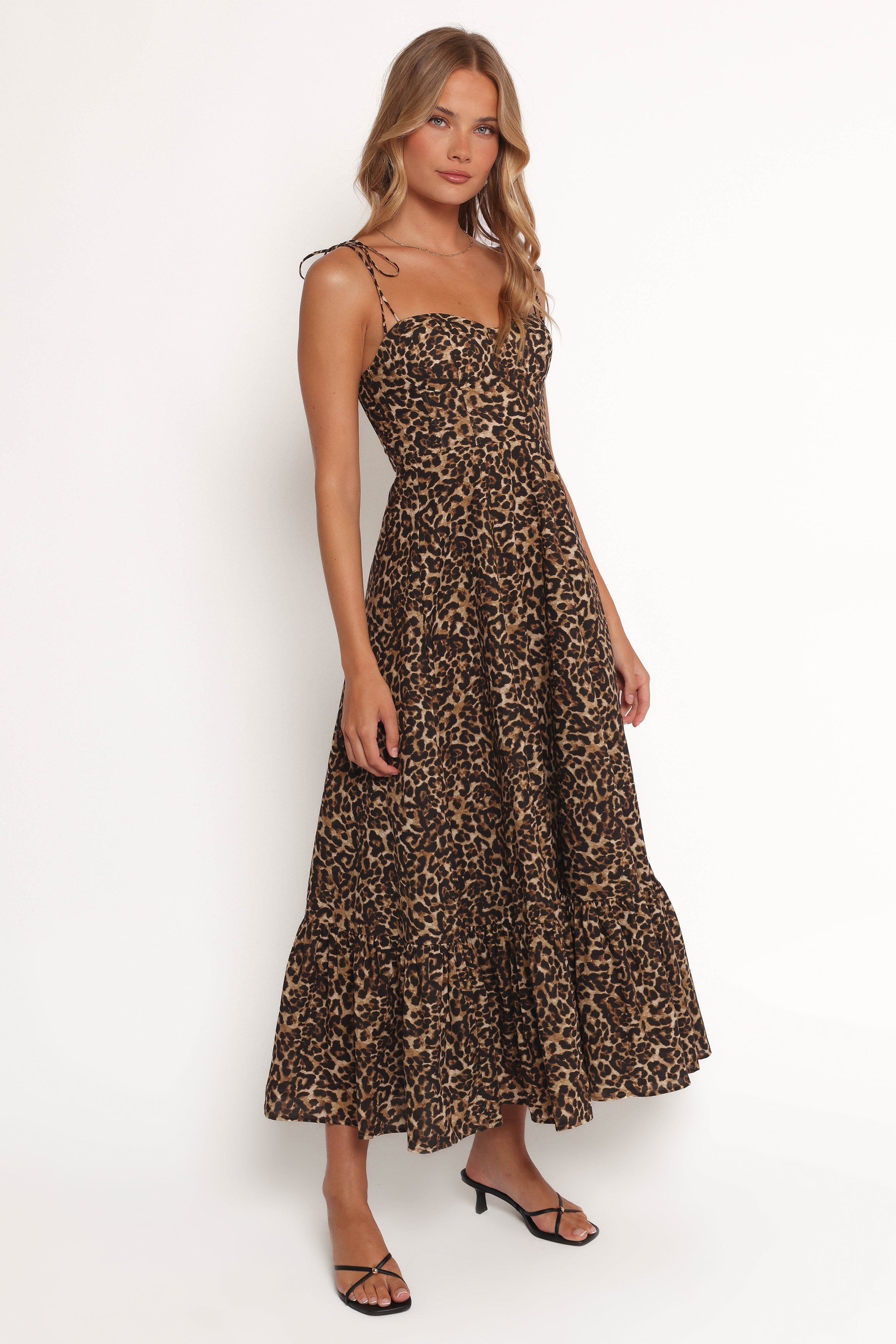 Léa | Robe Midi Léopard