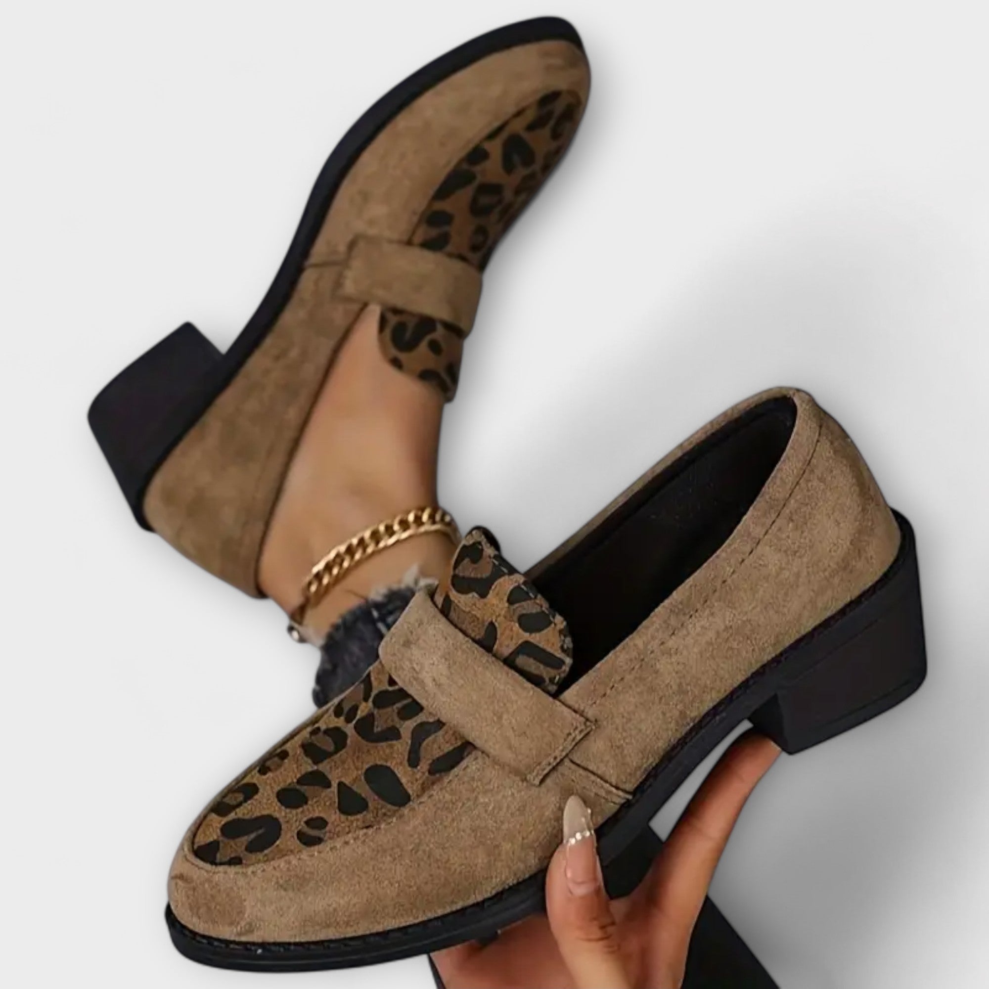 Isaure - Chaussures élégantes pour femmes à imprimé léopard