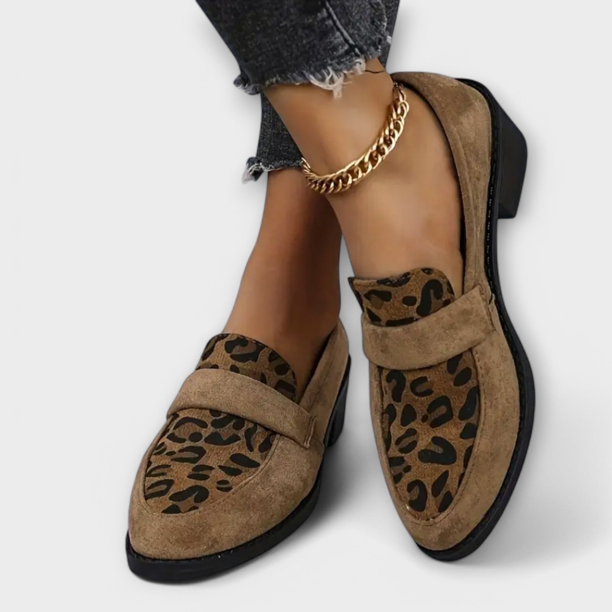 Isaure - Chaussures élégantes pour femmes à imprimé léopard